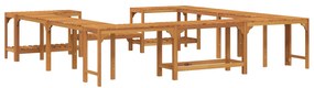 vidaXL Περίβλημα Τζακούζι Καφέ 250 x 250 cm Μασίφ ξύλο ακακίας