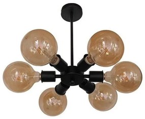 Κρεμαστό Φωτιστικό Οροφης Μαύρο Φ24 GloboStar CONFOR 01036-1036-Μαύρο 1036