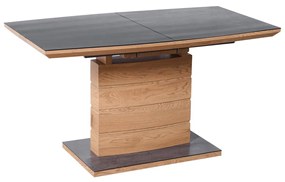 CONCORD extension table, color: top - dark grey, leg - golden oak DIOMMI V-CH-CONCORD-ST