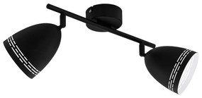 Φωτιστικό Οροφής Spot Sabatella 98168 Black-White Eglo Metal