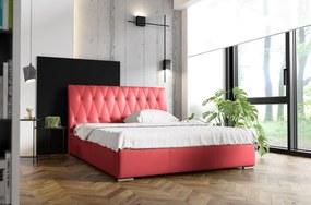 Επενδυμένο κρεβάτι Catania-Kokkino-200 x 200