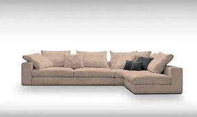 Γωνιακός καναπές Loft-Προσαρμόσιμη-295φ 165β εκ.-Μπεζ