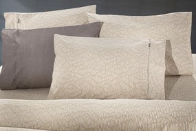 ΣΕΝΤΟΝΙ BRENTA CAMEL FLANNEL 165X200+35  ΛΑΣΤΙΧΟ  ΣΕΤ 4ΤΜΧ - Guy Laroche