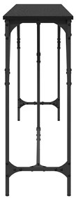 vidaXL Τραπέζι κονσόλας Μαύρη δρυς 200 x 29 x 75 cm