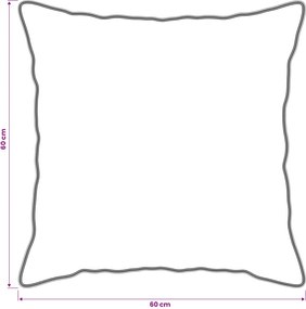 vidaXL Μαξιλάρι 2 pcs Λευκό 60 x 60 cm Ίνες μπαμπού