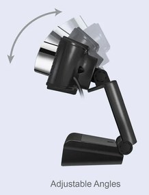 WEB κάμερα POWERTECH PT-1078 2.0MP Full HD (1920 x 1080) Plug &amp; Play 1.35m μαύρη