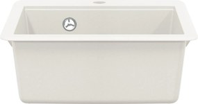 vidaXL Σιντρινο Λευκό 470 x 440 mm Γρανίτης