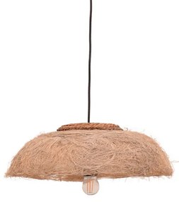 Intrahome Φωτιστικό οροφής Pictere intrahome abaca ξύλο σε φυσικό χρώμα Φ50x20εκ | SKU: INTRAPA-440111125