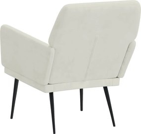 vidaXL Πολυθρόνα Κρεμ 62 x 79x 79 εκ. Βελούδινη