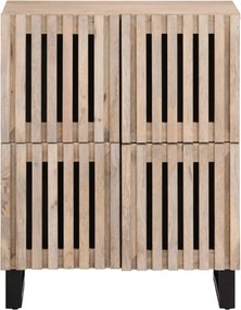 vidaXL Ντουλάπι 60 x 34 x 75 εκ. από Μασίφ Ξύλο Μάνγκο