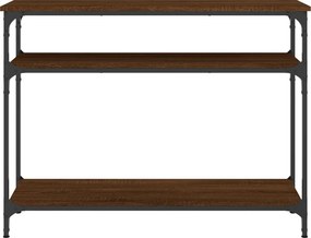 vidaXL Τραπέζι Κονσόλα Καφέ Δρυς 100x29x75 εκ. Επεξεργασμένο Ξύλο