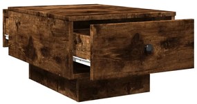 vidaXL Τραπεζάκι Σαλονιού Καπνιστή Δρυς 60x45x31 εκ. Επεξ. Ξύλο