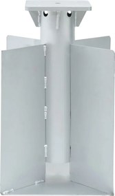 vidaXL Βάση Ομπρέλας Εδάφους Ασημί 27,5x27,5x45 εκ. από Χάλυβα