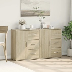 vidaXL Βοηθητικά Ντουλάπια 2 τεμ. Sonoma Δρυς 60x31x70 εκ. Επεξ. Ξύλο