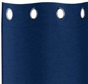 vidaXL Κουρτίνες 2 pcs Σκούρο Μπλε 225 x 140 εκ. Πολυεστέρας