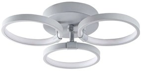 Φωτιστικό Οροφής - Πλαφονιέρα Halk 119FRS1540 37x32x9cm Led 18W 3000K Grey Opviq