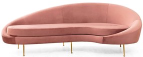 Καναπές Τριθέσιος Eses Right 560ARE1351 255x120x85cm Pink