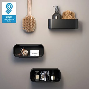 Tiger 2-Store Επιτοίχιο Ράφι 25 cm Black 1500010746