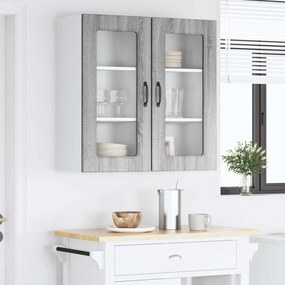 vidaXL Πάνελ πλυντηρίου πιάτων Kalmar 2 pcs Γκρίζο Σονομα