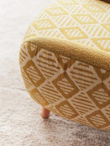 Πολυθρόνα Κίτρινο AZTEK 88x75x95