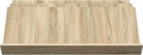 vidaXL Ράφι Περιοδικών με ράφι Δρύς Sonoma 90 x 53 x 28,5 εκ