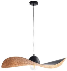 Φωτιστικό Οροφής Kapello L 32339 Φ76x12,5/80cm 1xE27 60W Black-Copper Sigma Lighting