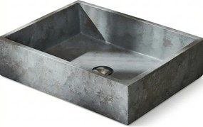 Tema Rock Cement 52x38 - Επιτραπέζιος Νιπτήρας με Υφή Πέτρας
