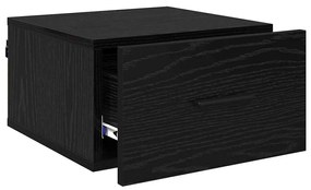 vidaXL Κομοδίνο Μαύρη δρυς 35 x 35 x 20 εκ Επεξεργασμένο ξύλο