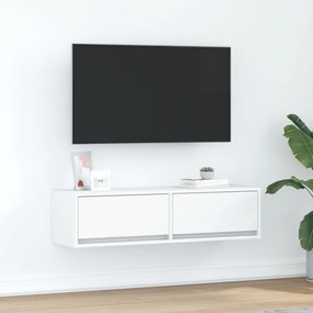 Ντουλάπι Τηλεόρασης Λευκό 100x31x25,5 εκ Επεξεργασμένο Ξύλο