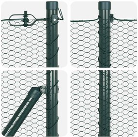 vidaXL Στύλος Περιφράξεων Πράσινο 50 x 1 μ (13 mm πλέγμα)