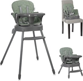 BABY HIGH CHAIR 3in1 SIESTA GREEN LEATHER
