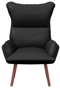 vidaXL Χαλαρωτική Πολυθρόνα Μαύρο 69 x 74 x 93 εκ. Τεχνητό δέρμα