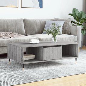 vidaXL Τραπεζάκι Σαλονιού Γκρι Sonoma 104x60x35 εκ. Επεξεργασμένο Ξύλο