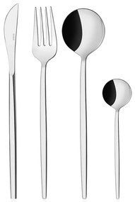 Μαχαιροπίρουνα Mokka (Σετ 24Τμχ) 207PLM1104 Silver Hermia 24 τμχ Stainless Steel