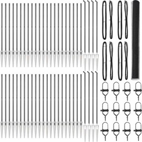 vidaXL Στύλος Περιφράξεων Γκρι 100 x 1,6 m (25 mm πλέγμα)