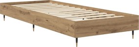 vidaXL Σκελετός Κρεβατιού Artisan Δρυς 80 x 200 cm Επεξεργασμένο Ξύλο