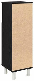 vidaXL Ντουλάπα Μπάνιου Μαύρη Οξυά 30 x 30 x 95 cm Επεξεργασμένο ξύλο