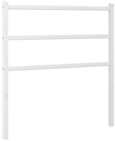 vidaXL Κεφαλάρι Λευκό 90 εκ. Μεταλλικό