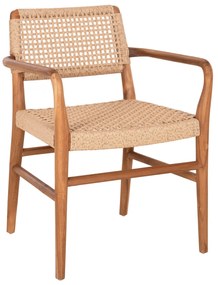 ΠΟΛΥΘΡΟΝΑ ROSCO HM6132 ΞΥΛΟ ΤΕΑΚ ΦΥΣΙΚΟ-ΣΧΟΙΝΙ VIRO ΜΠΕΖ 56x54,5x78Υεκ.