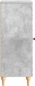 vidaXL Πλαϊνό γραφείο Γκρι Σκυροδέματος 33 x 34,5 x 90 εκ