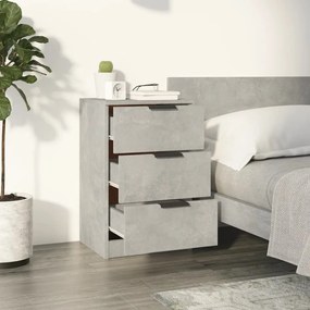 vidaXL Κομοδίνα Γκρι Σκυροδέματος 40x36x65 εκ.