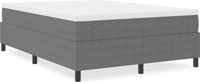 vidaXL Κρεβάτι πλατφόρμα Ανοιχτό γκρι 140 x 200 cm