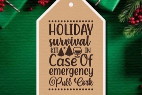 Σετ των 3 Intra απο ξύλο plywood 3mm-4mm πάχος Χριστουγεννιάτικο δώρο ετικέτας Δίασταση 5x10 cm INTRAFABR-41478146