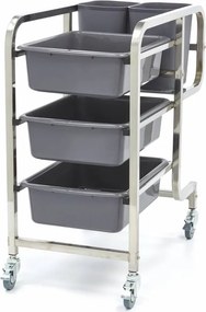 Cleaning Trolley - incl 5 Bins