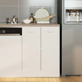 vidaXL Πάγκος Κουζίνας Μπεζ με Υφή Μαρμάρου 60x60x2,8 εκ Μοριοσανίδα