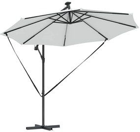 vidaXL Ομπρέλα Cantilever Banana Άμμος 294 x 294 x 248 cm