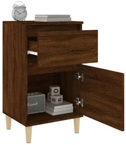 vidaXL Κομοδίνα 2 τεμ. Καφέ Δρυς 40x35x70 εκ.