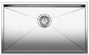 Blanco Zerox 700-U Inox Λείος Νεροχύτης Υποκαθήμενος με 1 Γούρνα 74x44 cm