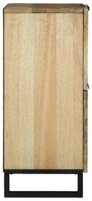 vidaXL Μπουφές 60 x 33.5 x 75 εκ - Φτιαγμένος από Μασίφ Ξύλο Μάνγκο και Μηχανισμένο Ξύλο