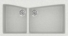 Sanitec Classic 326 (93×51) - Γρανιτένιος νεροχύτης - Granite WHITE